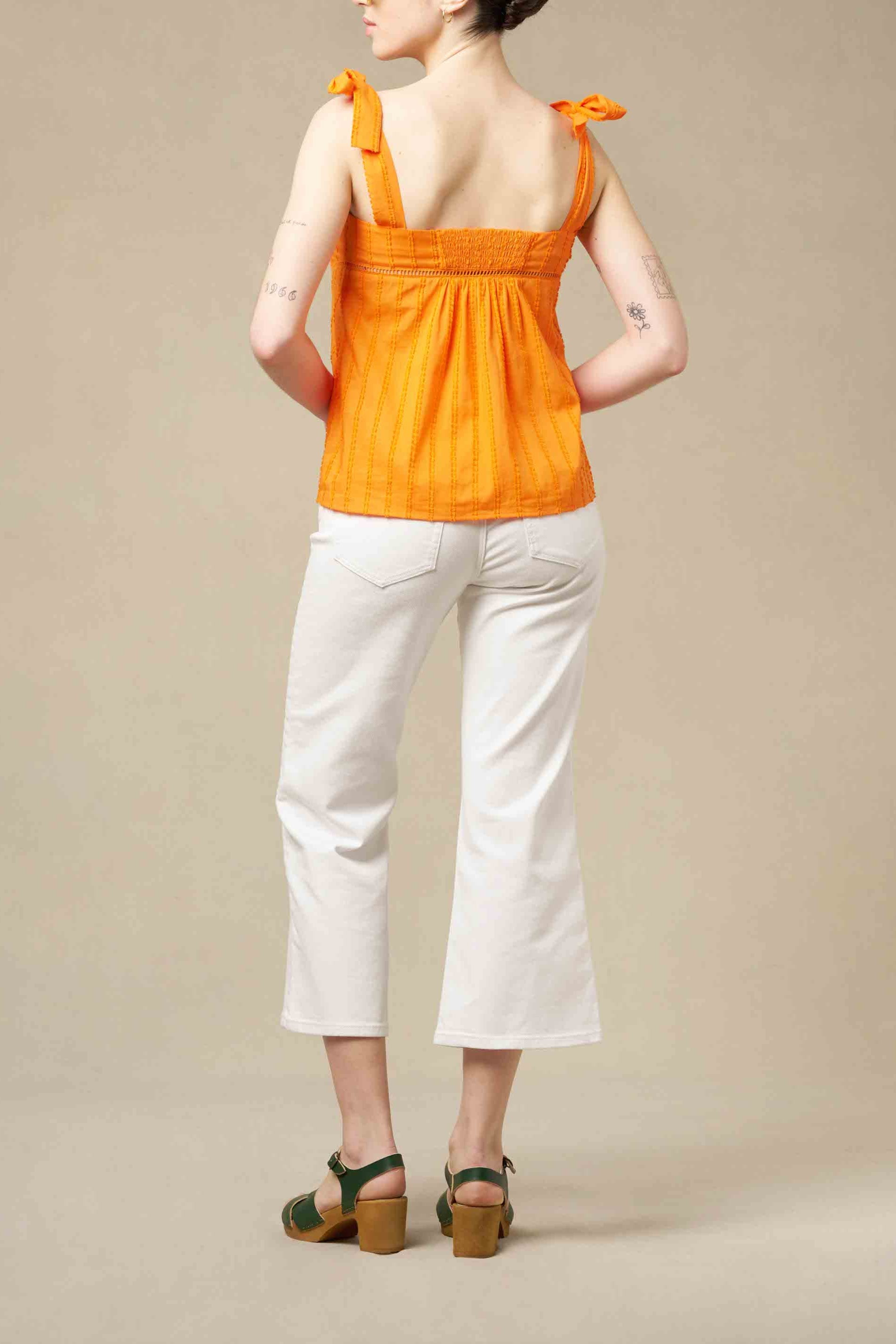 BLOUSE PANPILLE - ORANGE