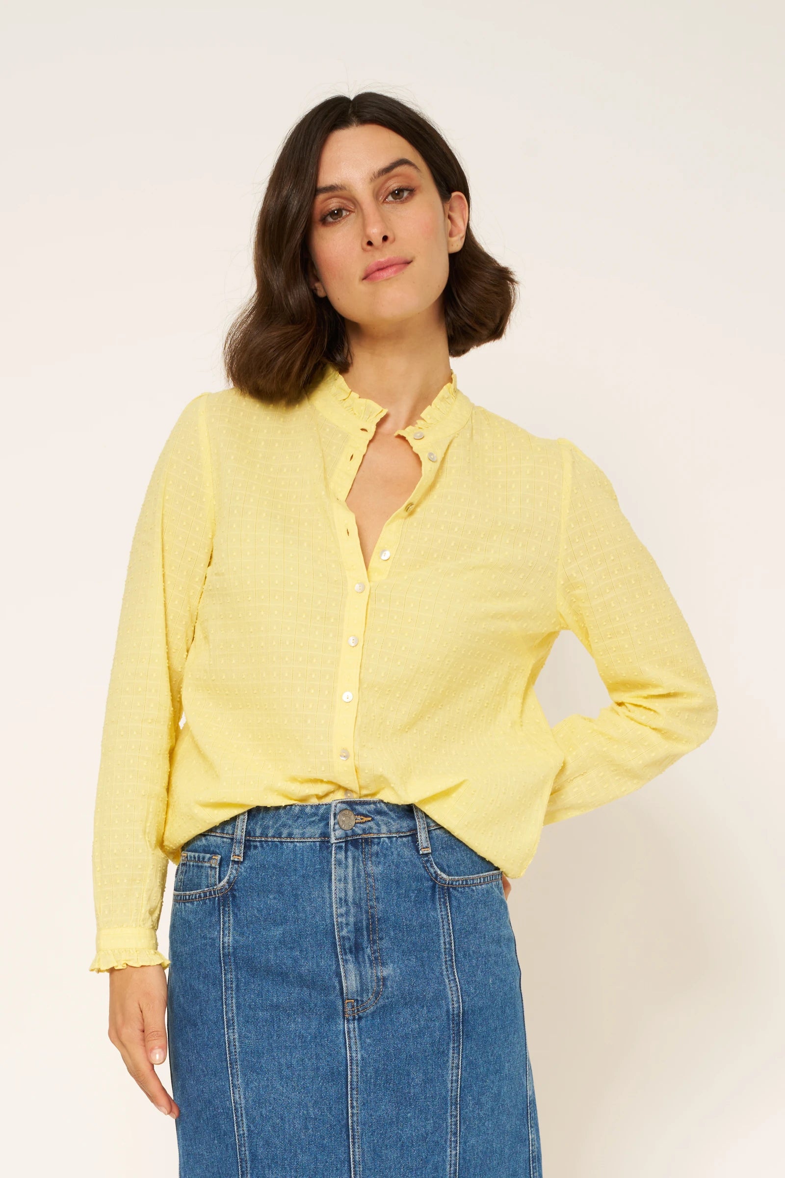 CHEMISE FLANY - JAUNE DE NAPLE