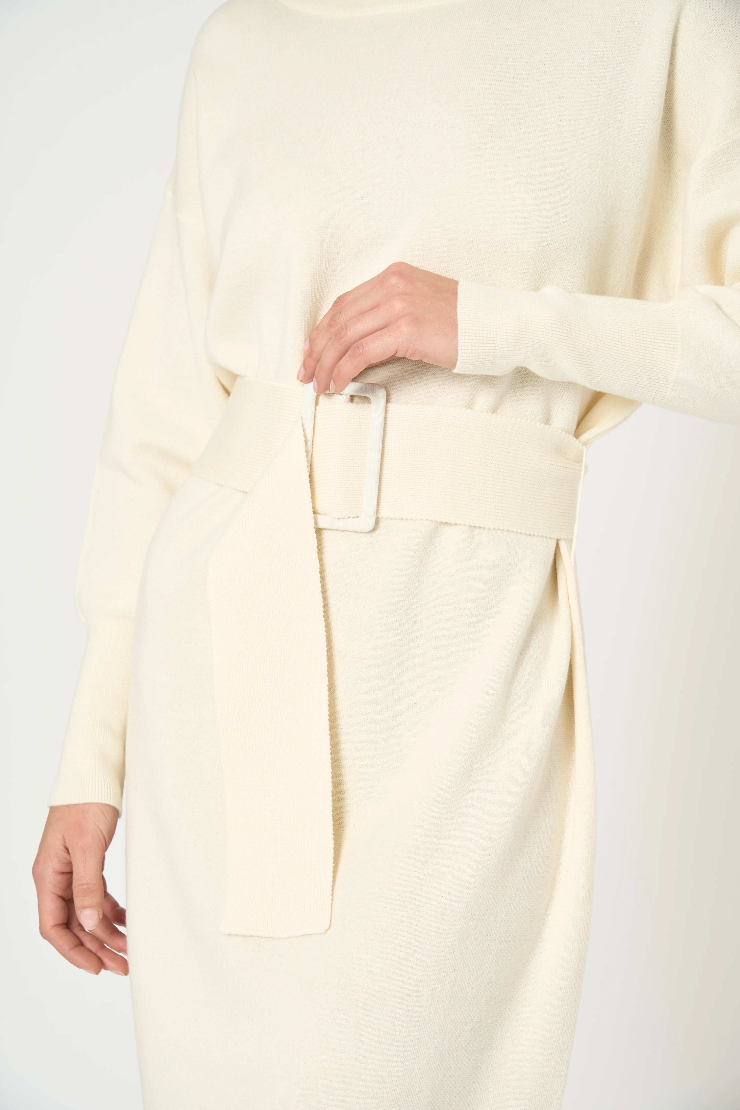 ROBE MIKADO - ECRU