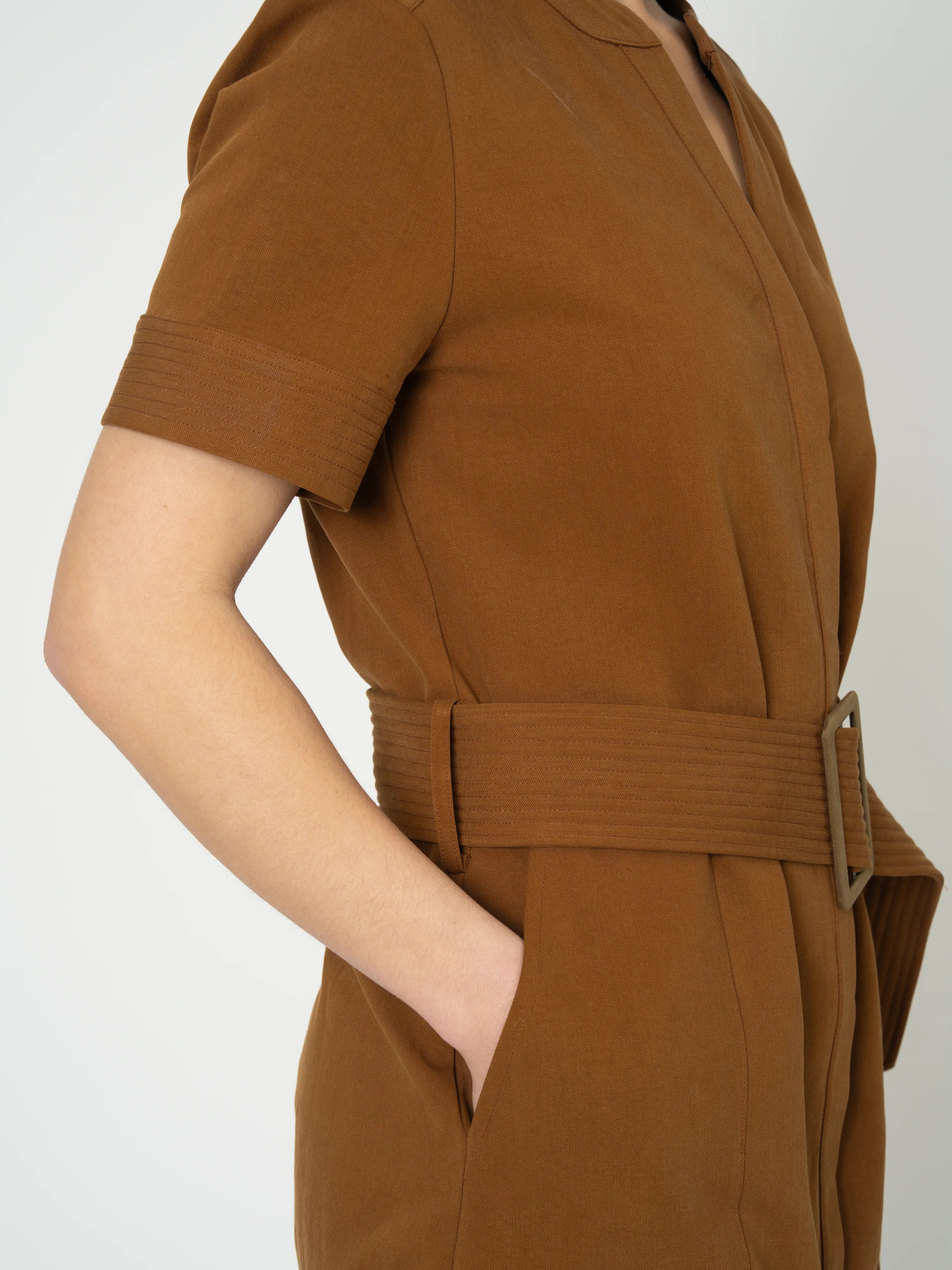 ROBE SADIE - TABAC
