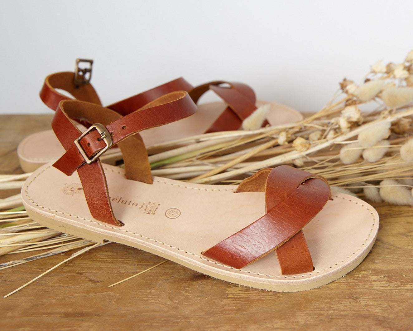 CHAUSSURE SALOME - COGNAC