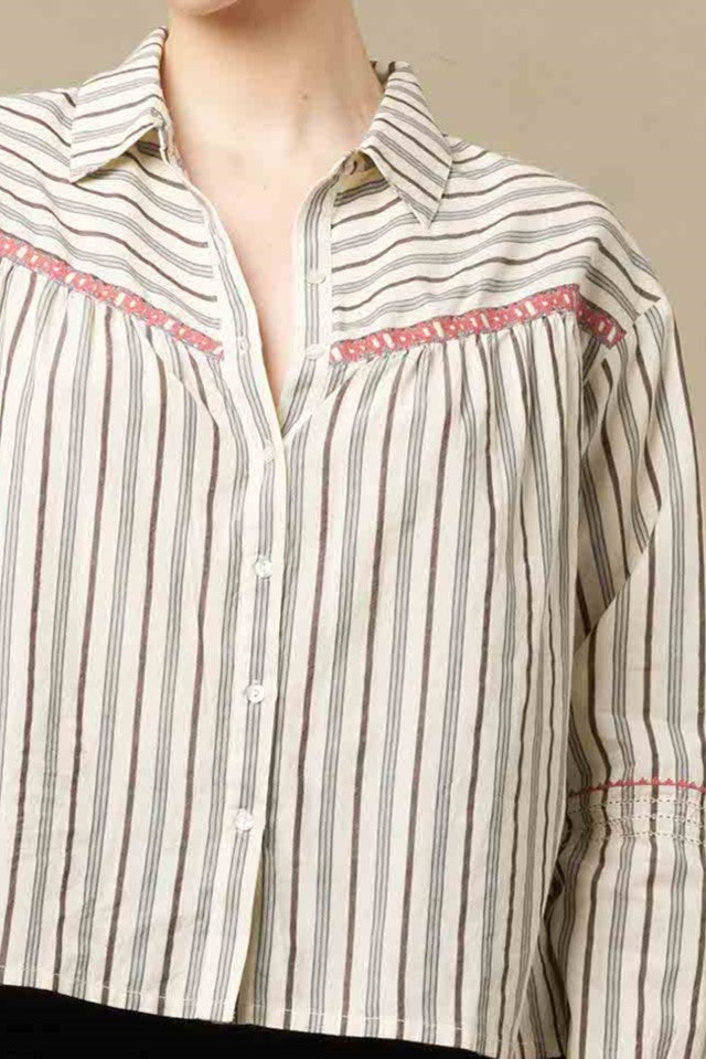 CHEMISE STASSY - CASUAL STRIPES