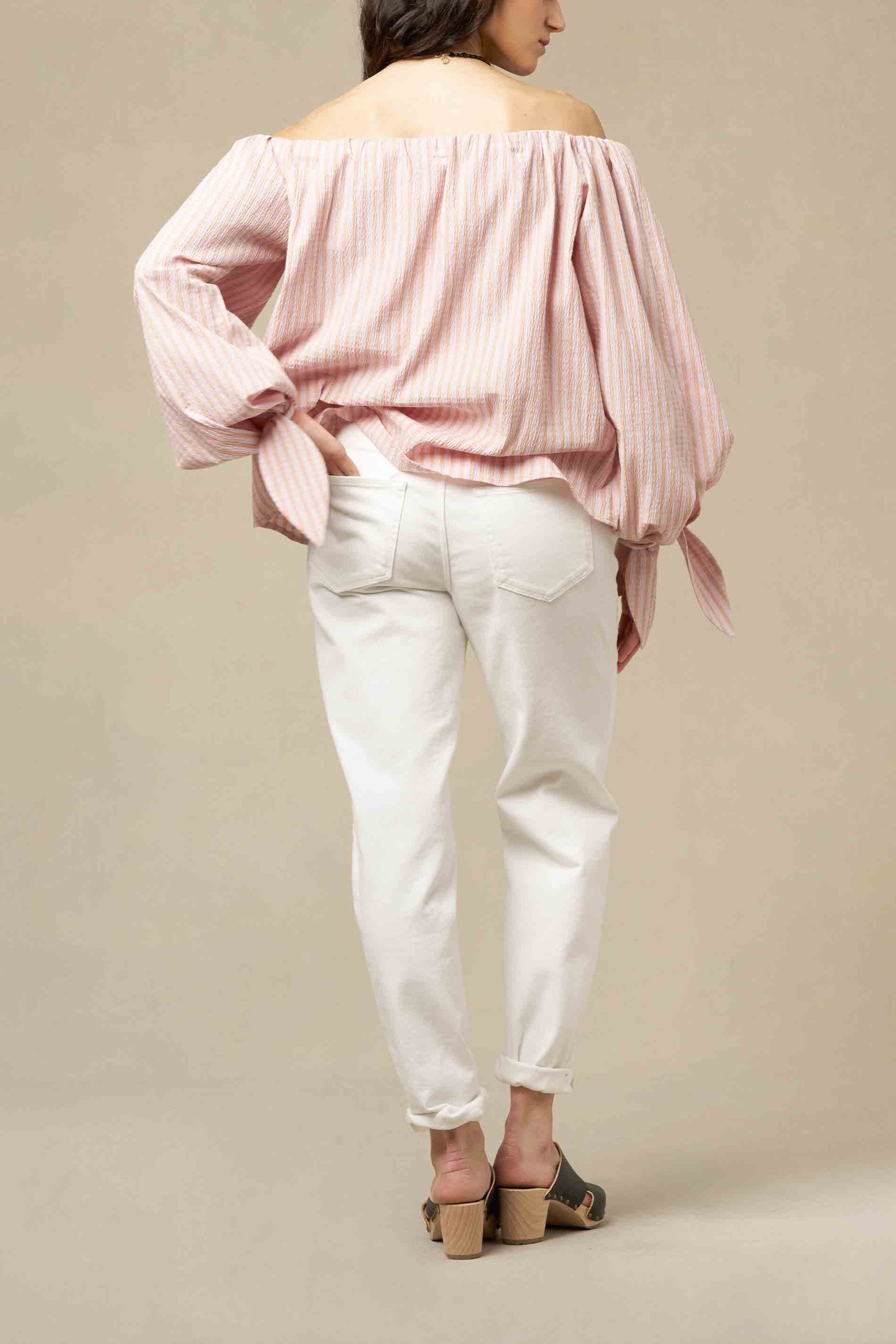 BLOUSE RAYEL - LILAS STRIPES