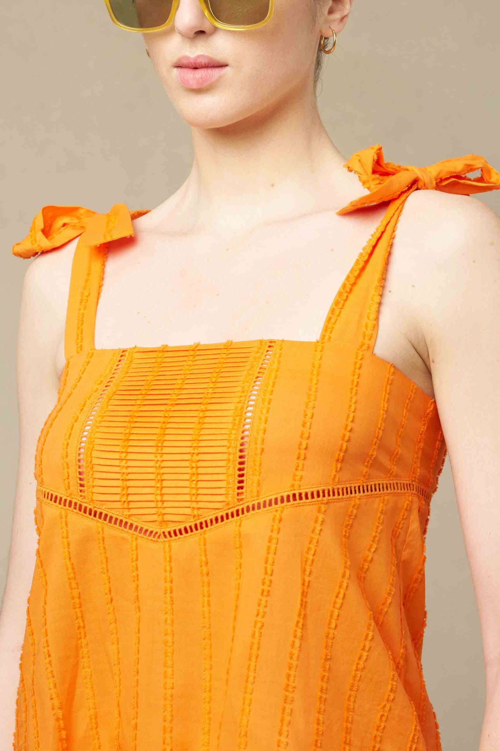 BLOUSE PANPILLE - ORANGE