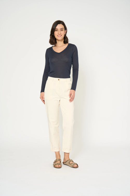 PANTALON RYLESA - VANILLE