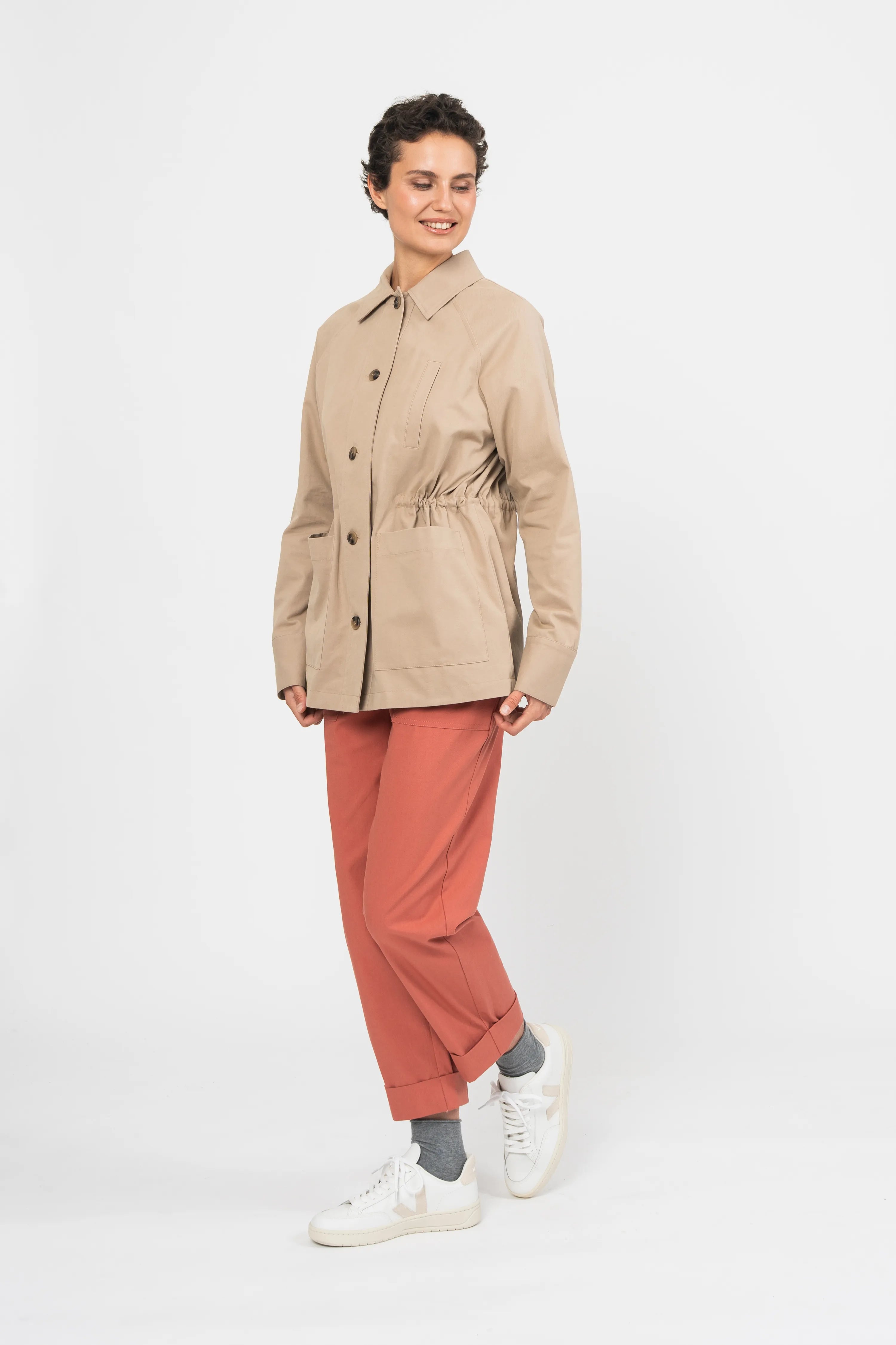 VESTE PIALA - TAUPE