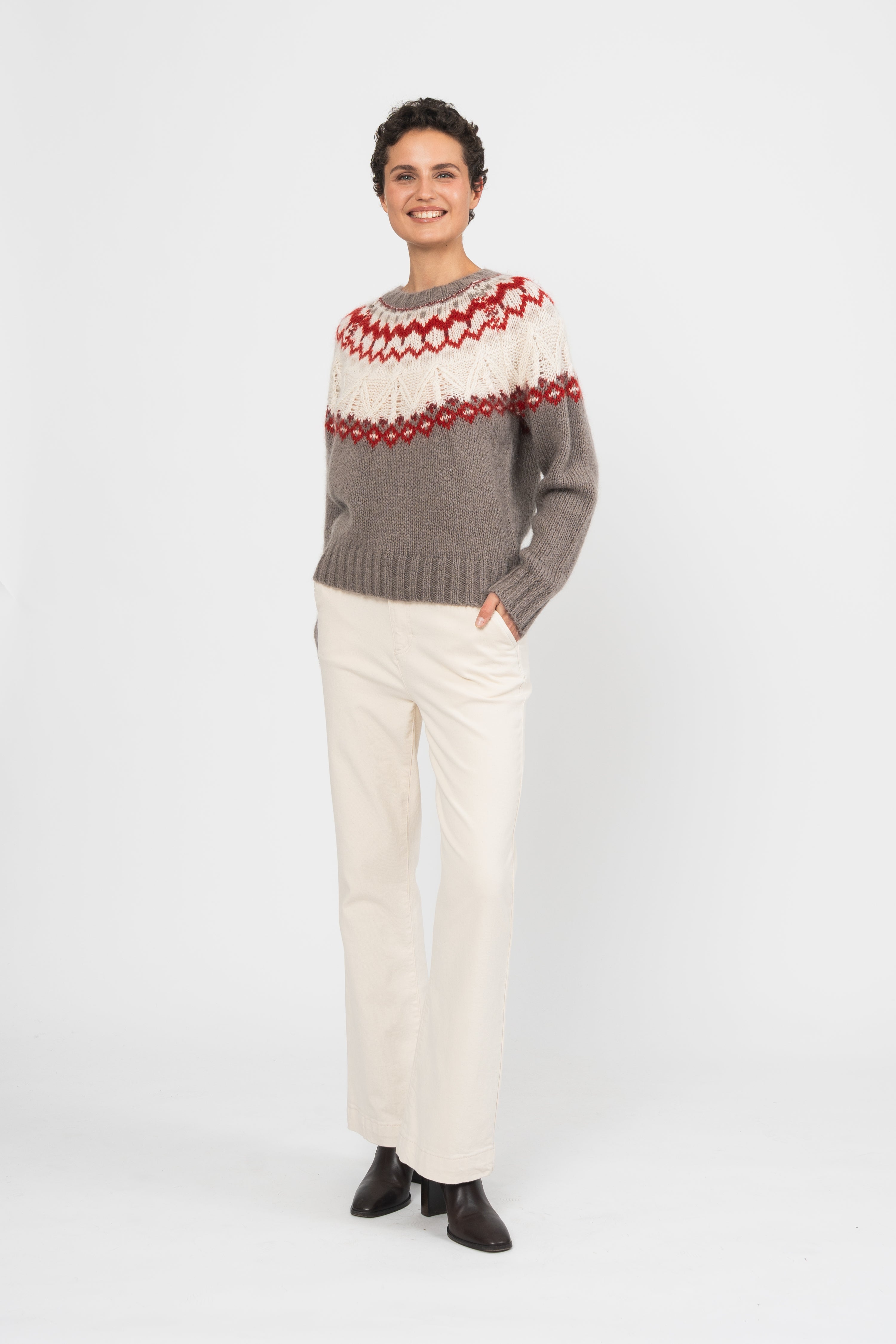 PULL MONET - TAUPE