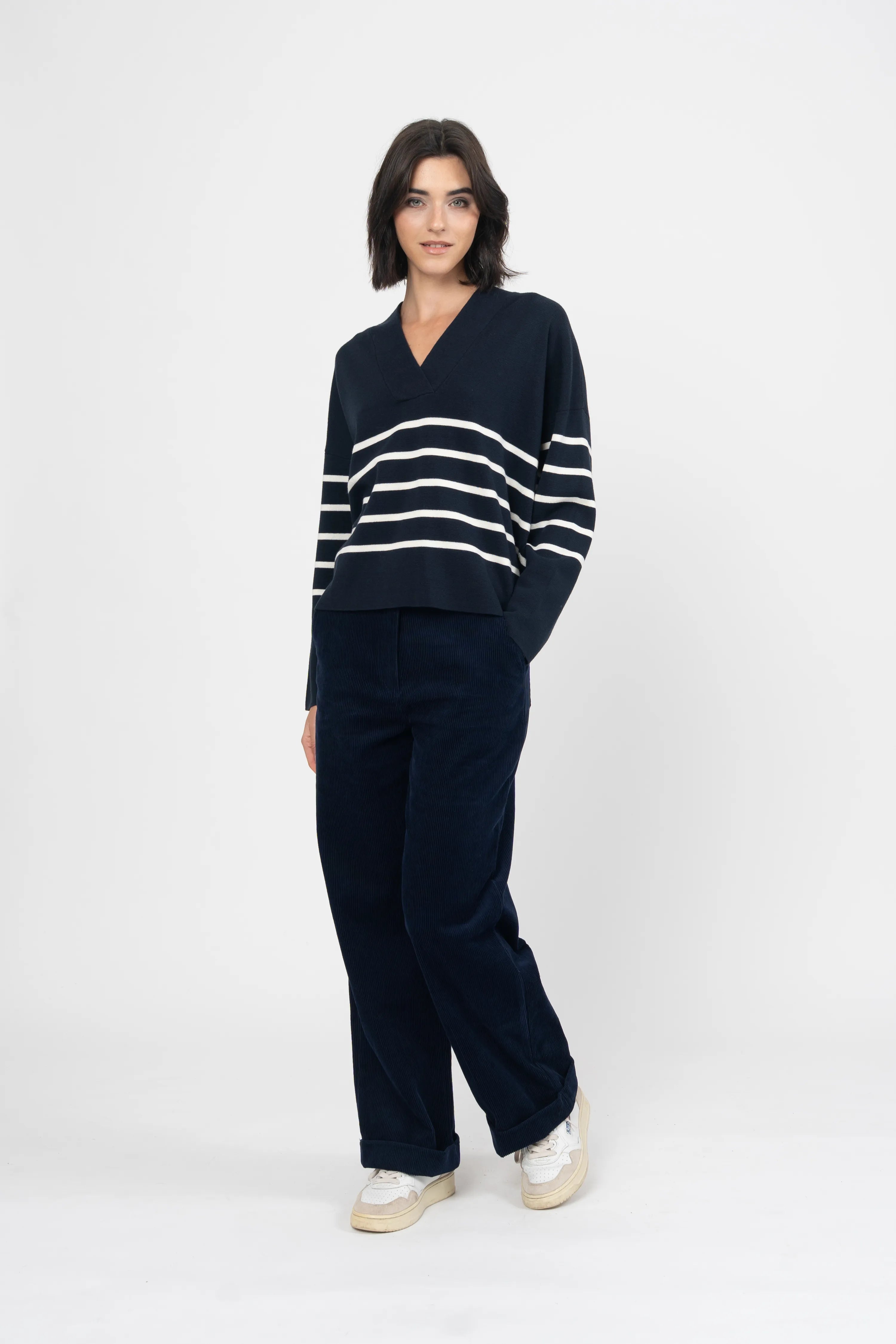 PULL BAMA - NAVY ECRU