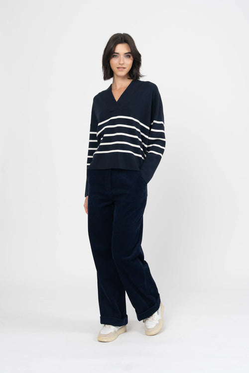 PULL BAMA - NAVY ECRU