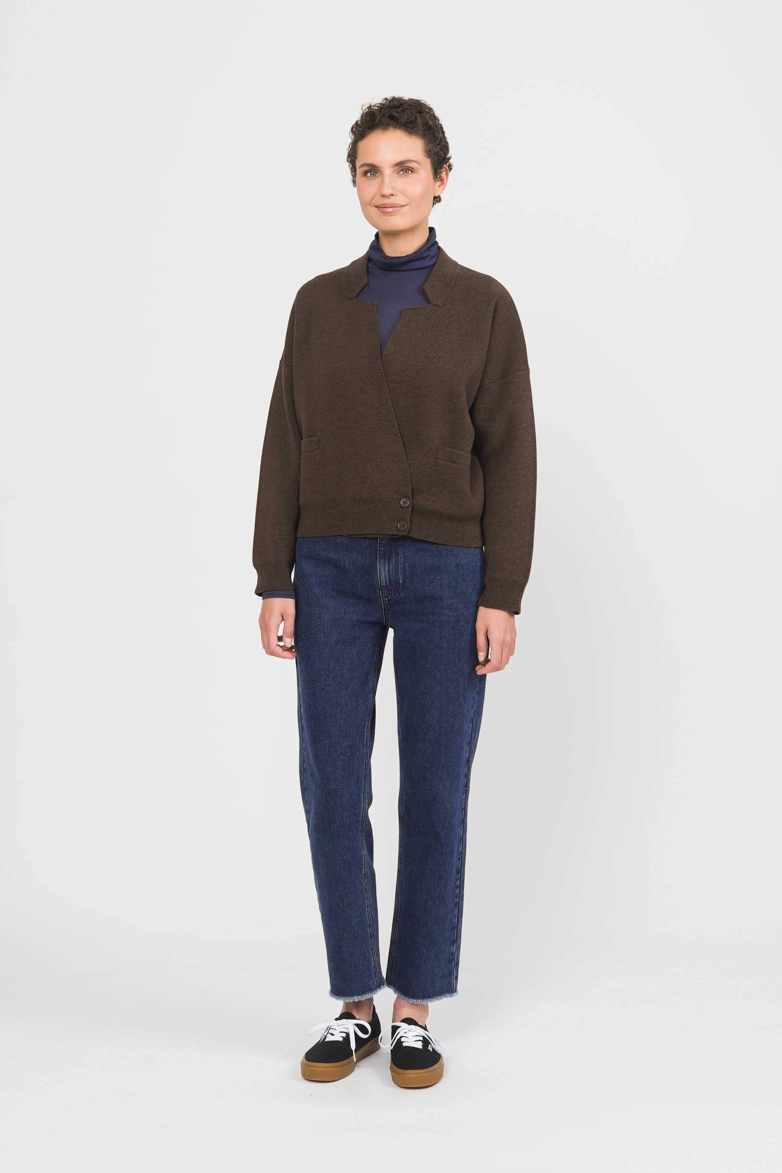 GILET BAMALA - DARK BROWN